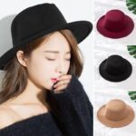 Autumn-Winter-Wool-Boater-Flat-Top-Hat-For-Women-s-Felt-Wide-Brim-Fedora-Hat-Jazz