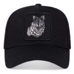 Hip-Hop-Black-wolf-Embroidery-Baseball-Caps-Summer-Mesh-Snapback-Hats-For-Women-Men-casquette-Trucker