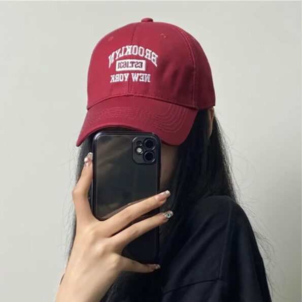 Letter-Embroidered-Baseball-Cap-Women-Hard-Top-Big-Brim-Cap-Outdoor-Sunscreen-Unisex-Snapback-Hat-Sports-2