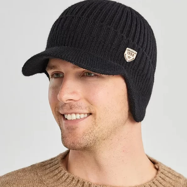 Men-Winter-Knitted-Hat-Outdoor-Cycling-Ear-Protection-Warmth-Peaked-Cap-Casual-Fashion-Sunhat-Bomber-Hats