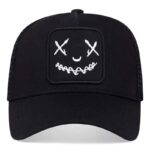 Men-Women-Smile-Face-Embroidery-Baseball-Caps-Cotton-Adjustable-Snapback-hats-Hip-Hop-mesh-Cap-summer