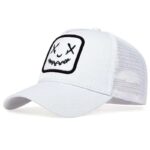 Men-Women-Smile-Face-Embroidery-Baseball-Caps-Cotton-Adjustable-Snapback-hats-Hip-Hop-mesh-Cap-summer