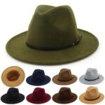 Men-Women-Vintage-Wide-Brim-Hat-Church-Party-Ladies-Felt-Jazz-Cap-Cowboy-Party-Hat-Jazz