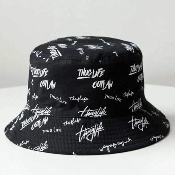 New-Double-sided-Wear-Bucket-Hat-Men-Women-Japanese-Graffiti-Letter-Outdoor-Sun-Hats-Unisex-Wide-2