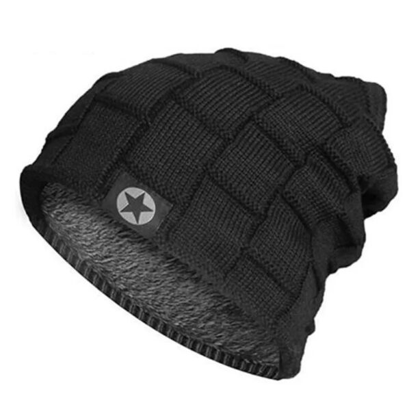 New-Unisex-Fleece-Lined-Beanie-Hat-Knit-Wool-Warm-Winter-Hat-Thick-Soft-Stretch-Hat-For