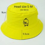 Reversible-Black-Yellow-Duck-Bucket-Hat-for-Men-Women-Summer-Sun-Hat-Fishing-Hat-Bob-Sad