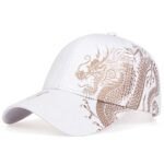 Unisex-Baseball-Cap-Black-Adjustable-Chinese-Style-Cap-Dragon-Print-Casual-Snapback-hats-Bone-Hip-Hop