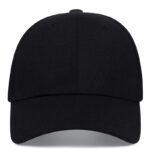 Unisex-Simple-Black-Baseball-Cap-Solid-Color-Golf-Hat-Cotton-Snapback-Caps-Casquette-Hats-Casual-Hip