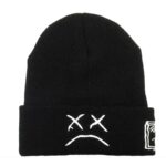 Winter-LilPeep-embroidered-knitted-hat-sad-face-expression-funny-men-women-beanie-hat