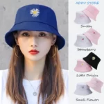 Women-s-Double-sided-Flower-Embroidered-Fisherman-Hat-Wholesale-Double-Sided-with-Basin-Cap-Seasonal-Sun