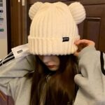 Y2K-Bear-Ears-Thicken-Hats-Women-Soft-Harajuku-Plush-Ear-Head-Protection-Cute-Knitted-Korean-Wool